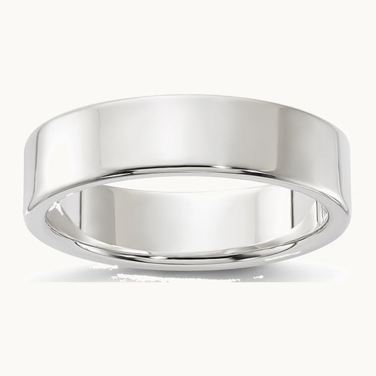 Sterling Silver 5mm Lightweight Flat Band