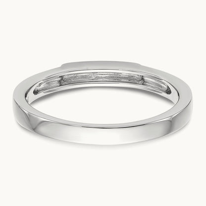 Wedding Band, 14K White Gold