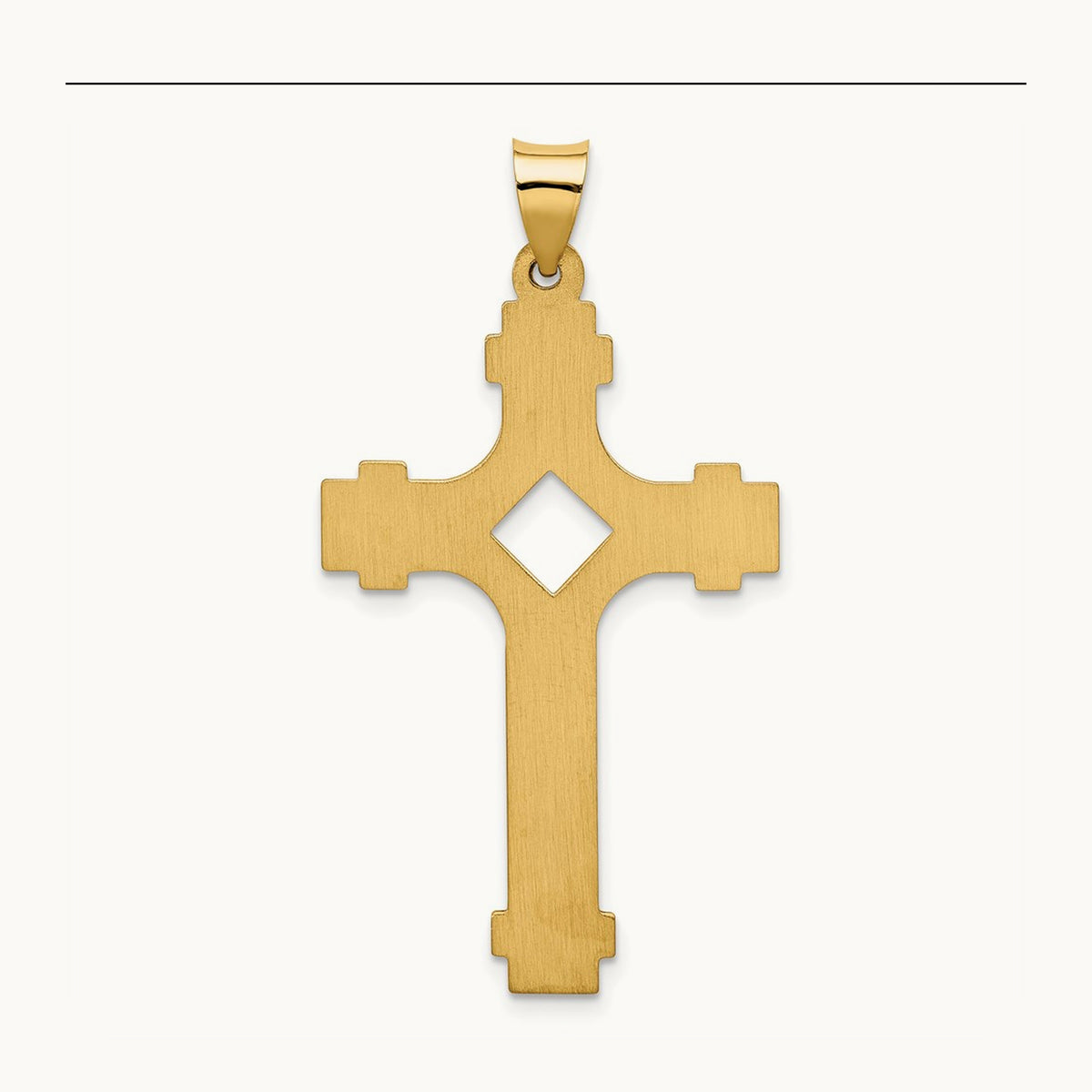 Polished Fancy Cross Pendant — photo set