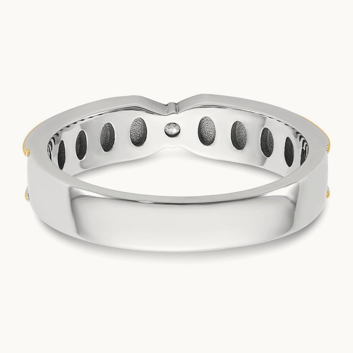 14ktt IB Goodman Mens Polished Diamond Ring Mounting