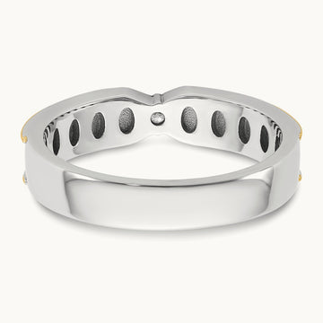 14ktt IB Goodman Mens Polished Diamond Ring Mounting