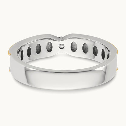 14ktt IB Goodman Mens Polished Diamond Ring Mounting