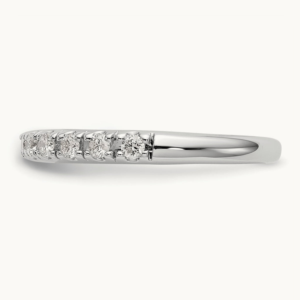 Diamond Wedding Band, 14K White Gold