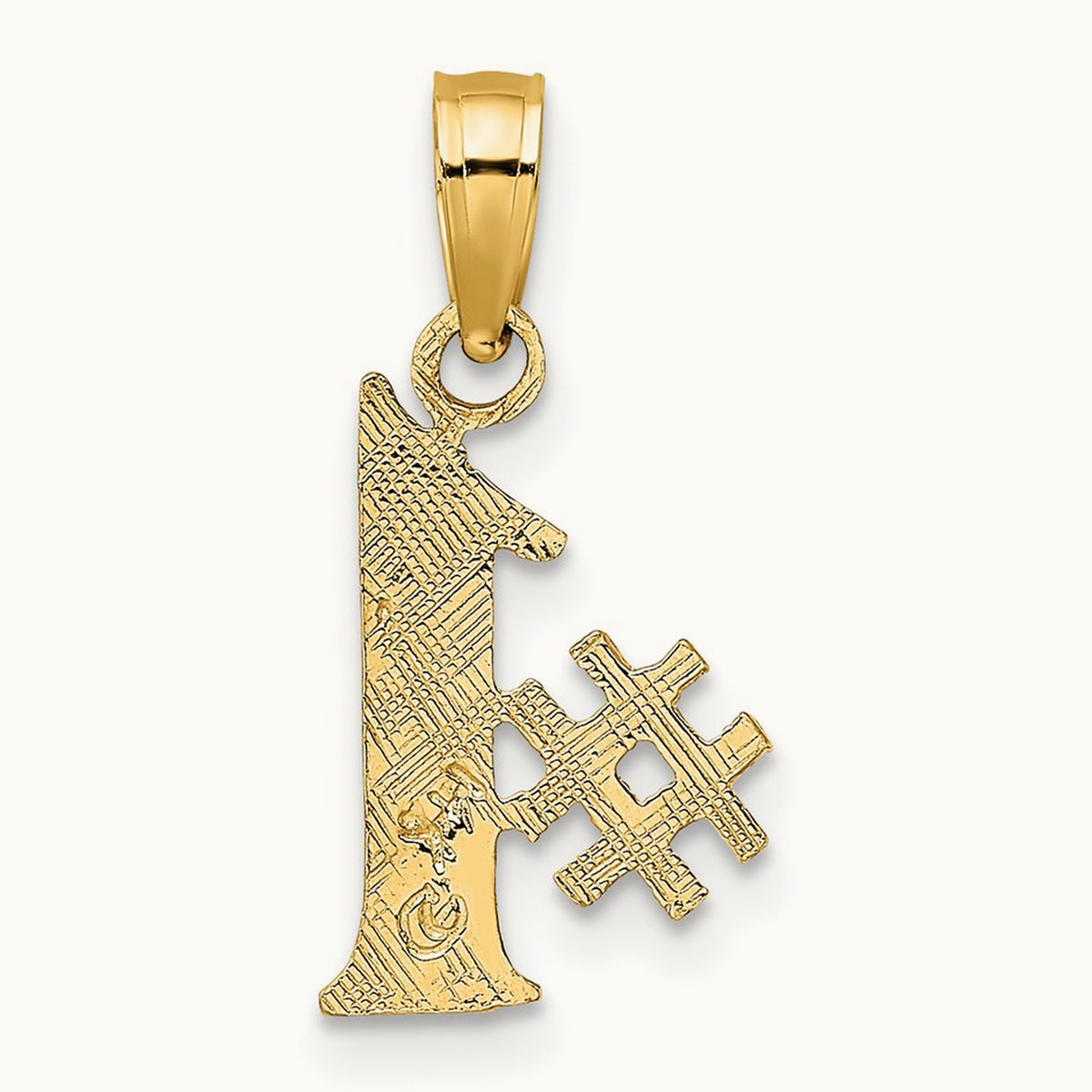 #1 Charm, 14K