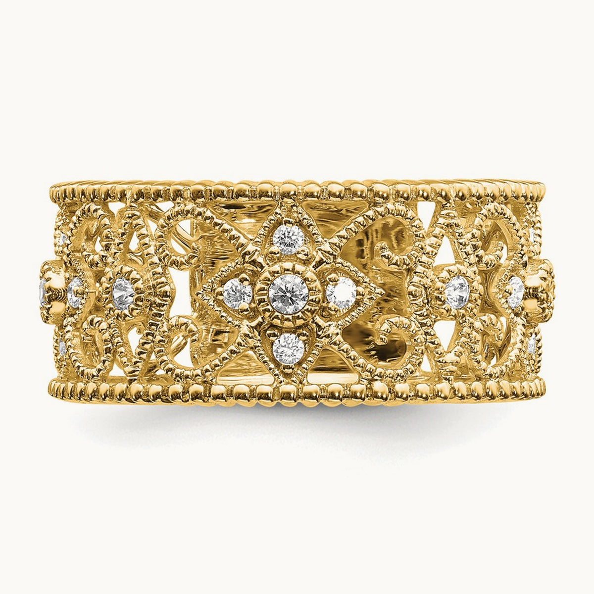 Fashion Band, 0.25 ct tw Lab-Grown Diamond — 14K Yellow Gold