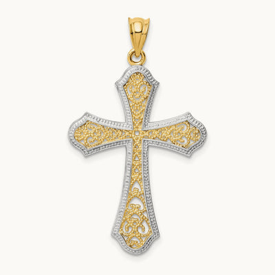 w/ Filigree Cross Pendant — photo set