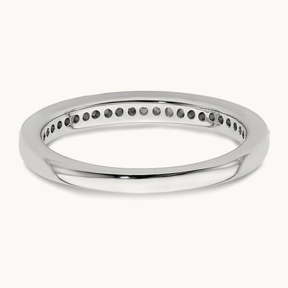 Diamond Complete Wedding Band, 14K White Gold