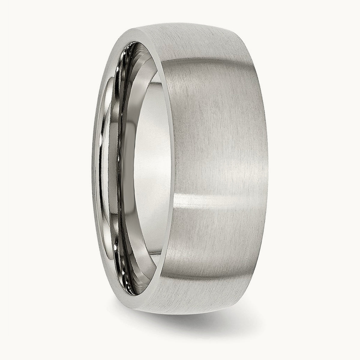 Brushed Half Round Band — 8mm