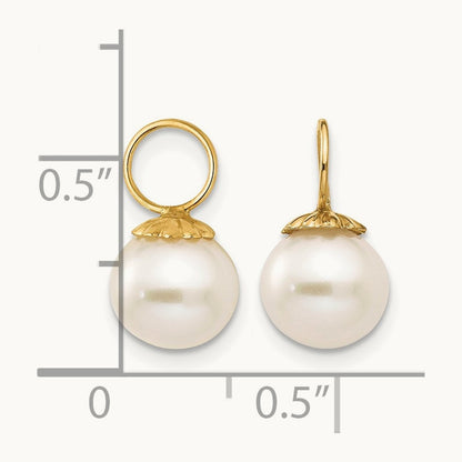 Madi K FW Cultured Pearl Hoop Enhancers, 14K