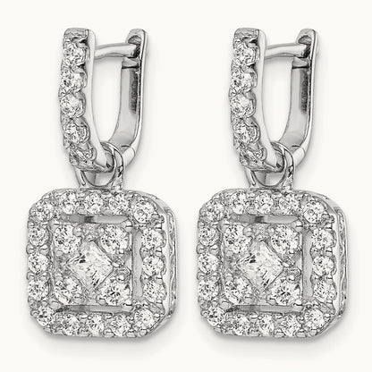 Diamond Hinged Earrings — photo set