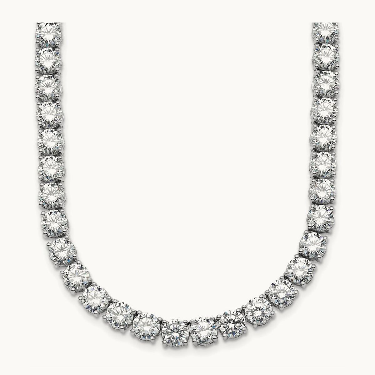 Straight Tennis Necklace, 56 1/4-74 1/4 ct Lab-Grown Diamond