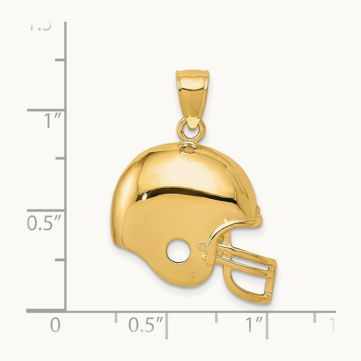 Football Helmet Pendant — 26mm