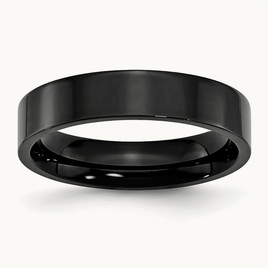 IP-plated Polished Flat Band — 5mm