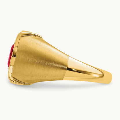 Ruby and Diamond Mens Ring — photo set