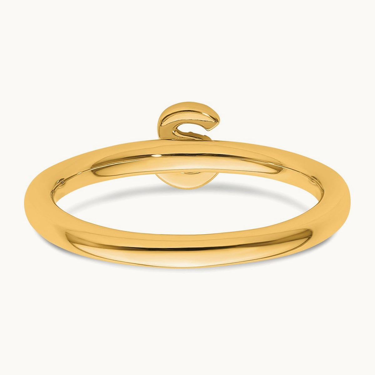 Stackable Diamond Ring — 14K Yellow Gold, S