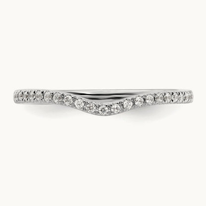 Diamond Wedding Band, 14K White Gold