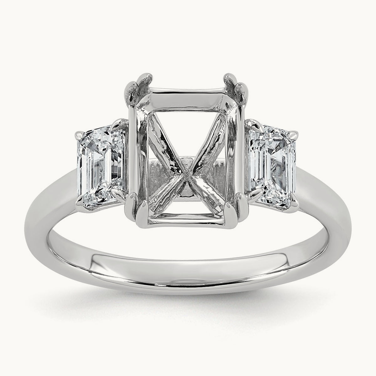 Semi-Mount Ring, 0.75 ct tw Lab-Grown Diamond