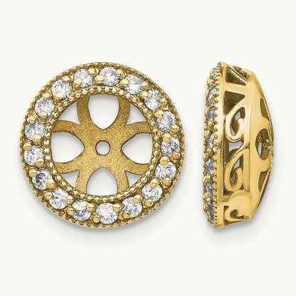 A Diamond Earring Jacket, 14K