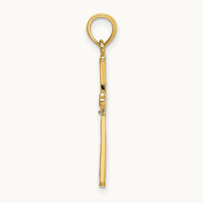 Polished with X Center Cross Charm — 21.47mm