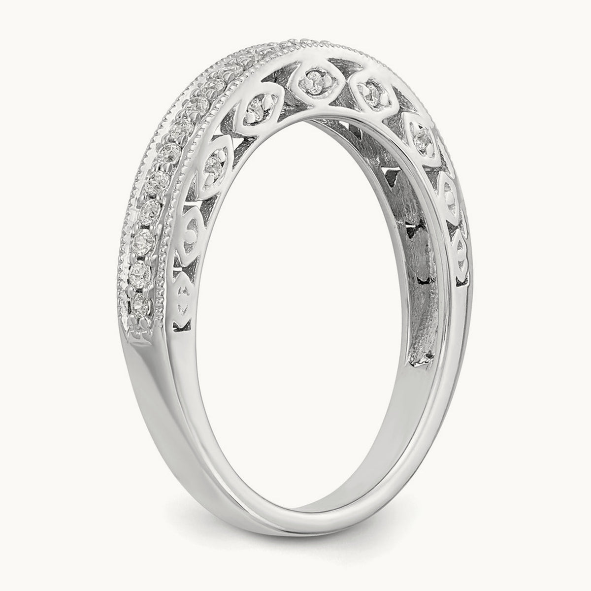 Diamond Band, 14K White Gold
