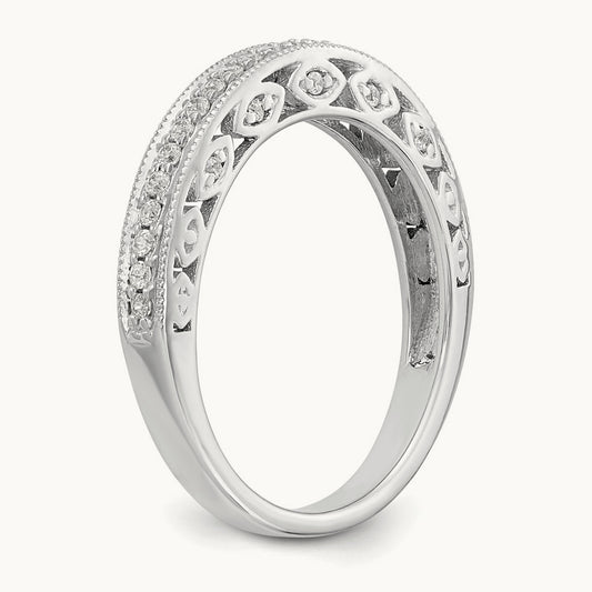 Diamond Band, 14K White Gold
