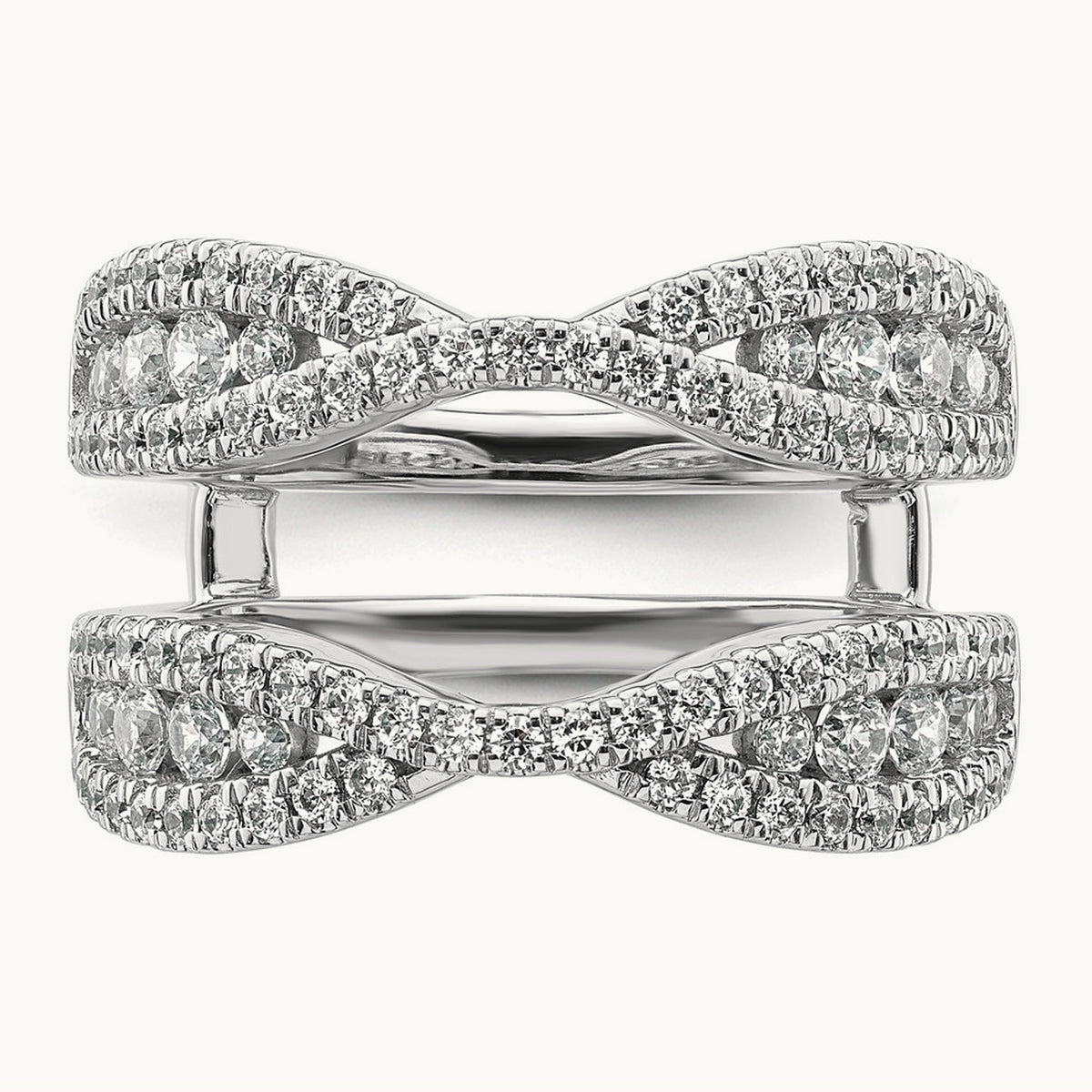 Ring Guard, 1.00 ct tw Lab-Grown Diamond — 14K White Gold