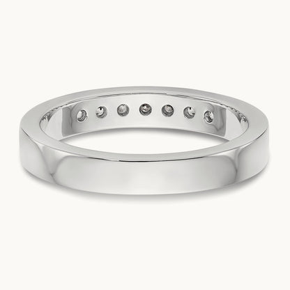 7- Stone Closed Channel Band Mounting, 2.1mm, 14K White Gold