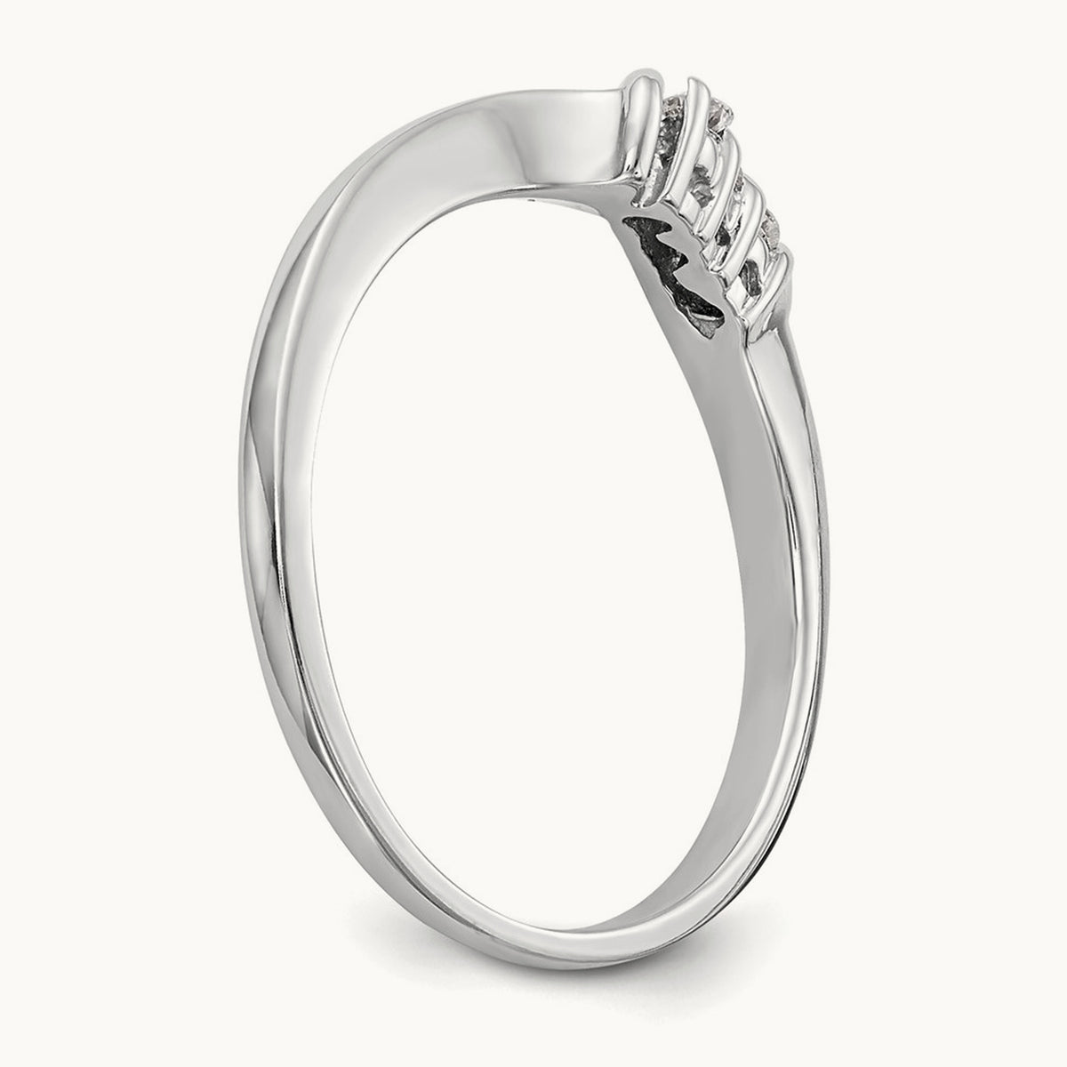 Diamond Wedding Band, 14K White Gold