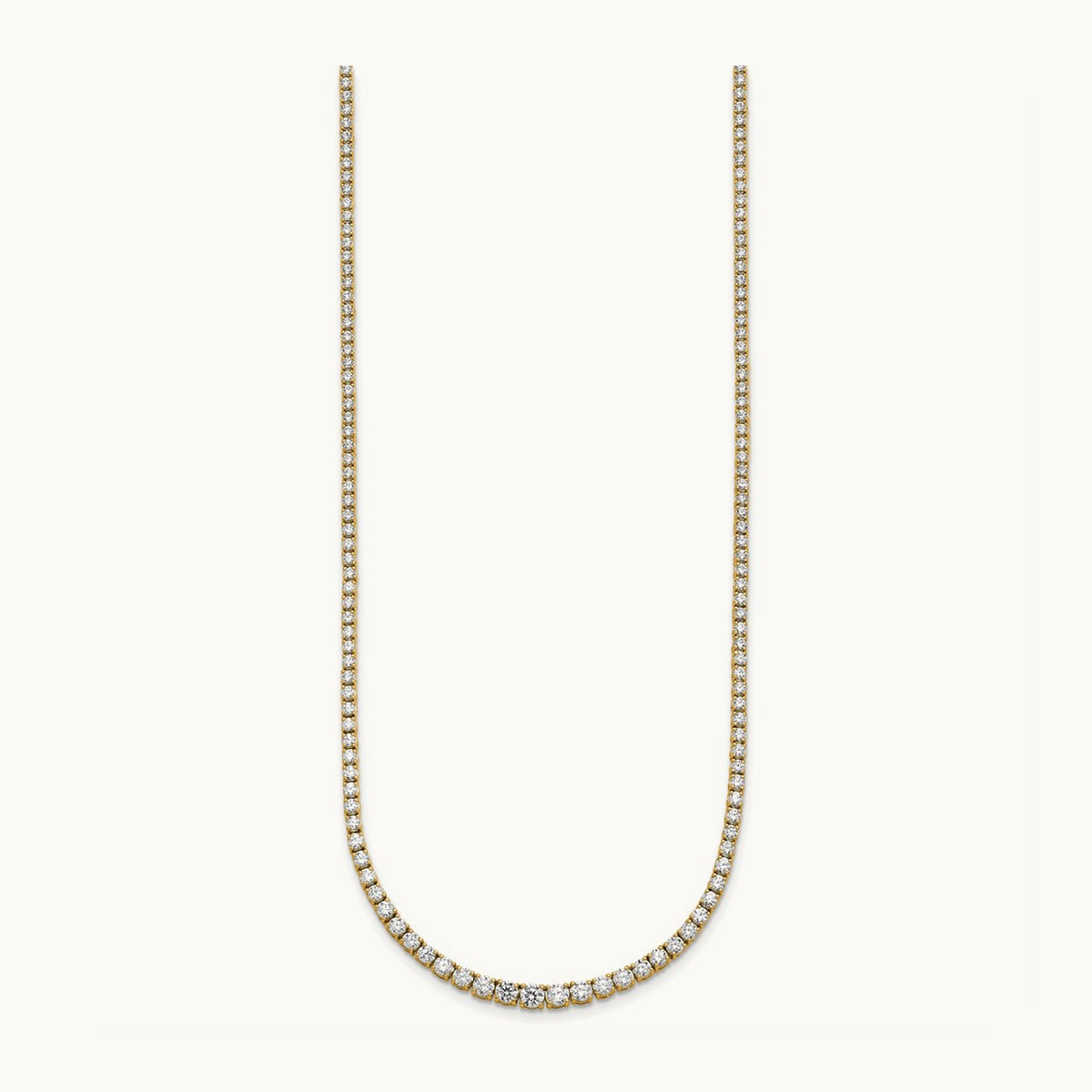 Graduated Tennis Necklace, 5.50 ct tw Lab-Grown Diamond