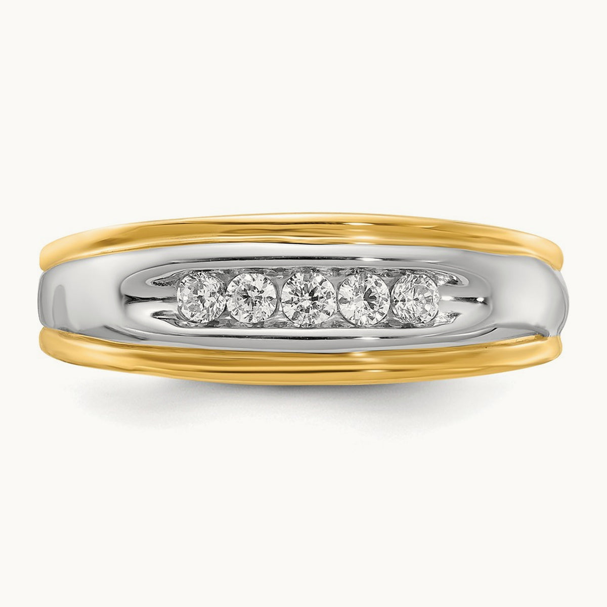 Diamond Men's Ring, 14K Two-tone