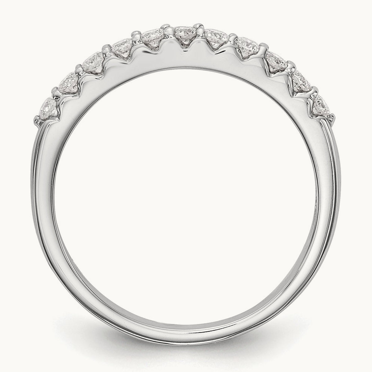 Lab-Grown Diamond Band — 14K White Gold, 7