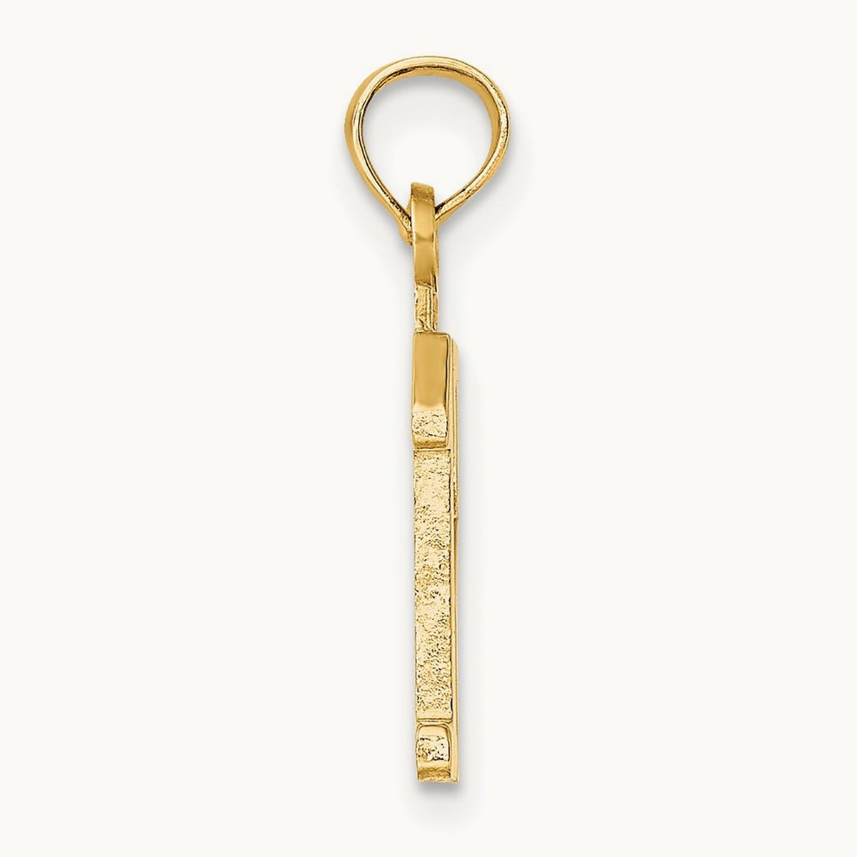Polished Number 12 Pendant — 14K Yellow Gold, 16.4mm