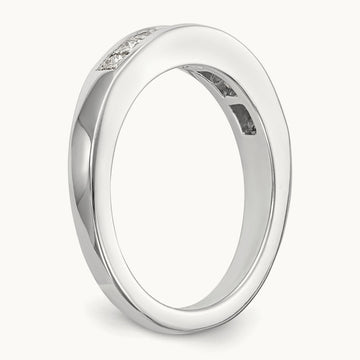 Diamond Wedding Band, 14K White Gold