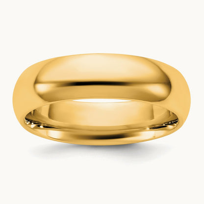 Standard Comfort Fit Band, 5.5mm, 10K Yellow Gold