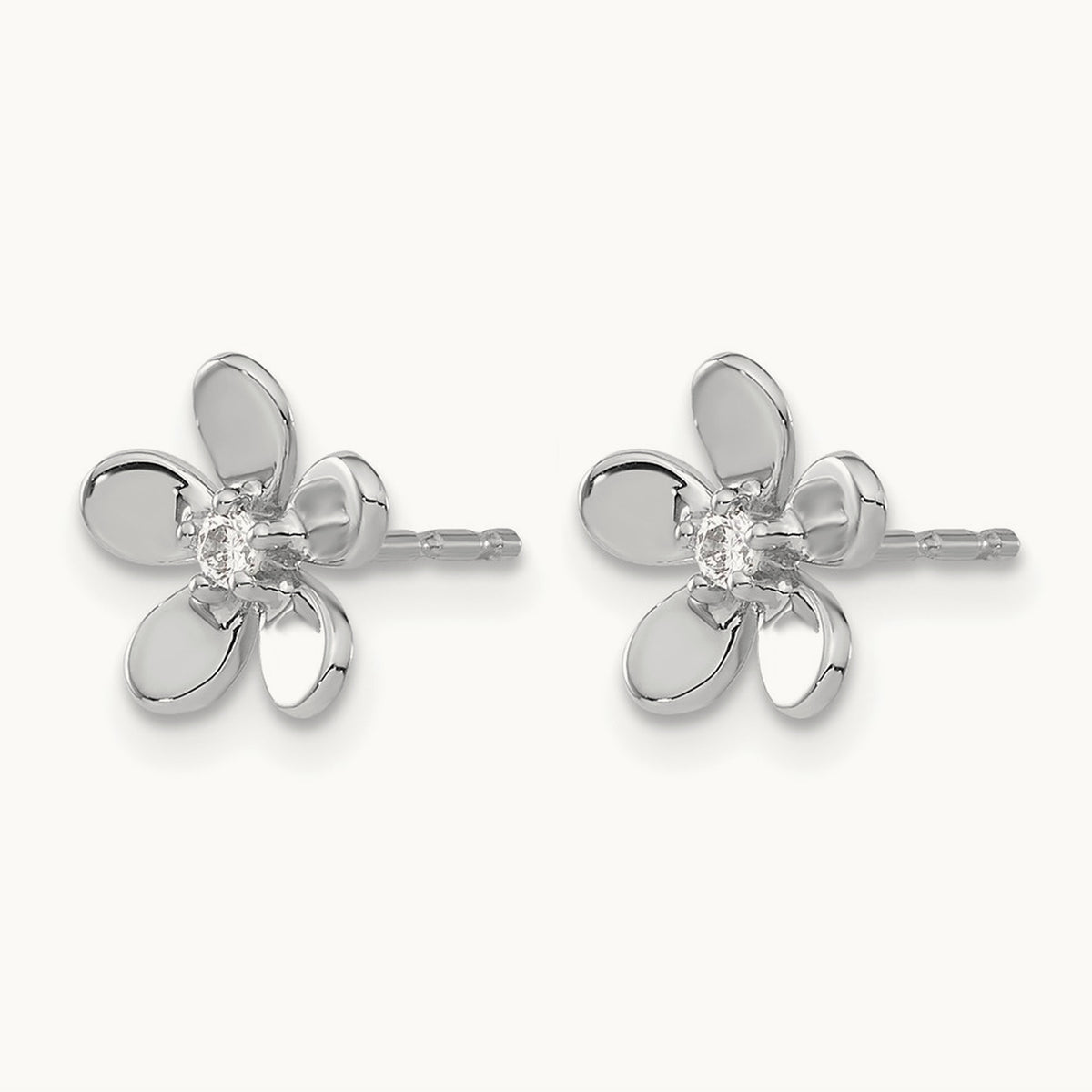 Diamond Earrings, 14K White Gold