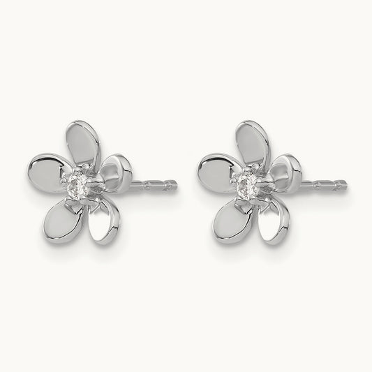 Diamond Earrings, 14K White Gold