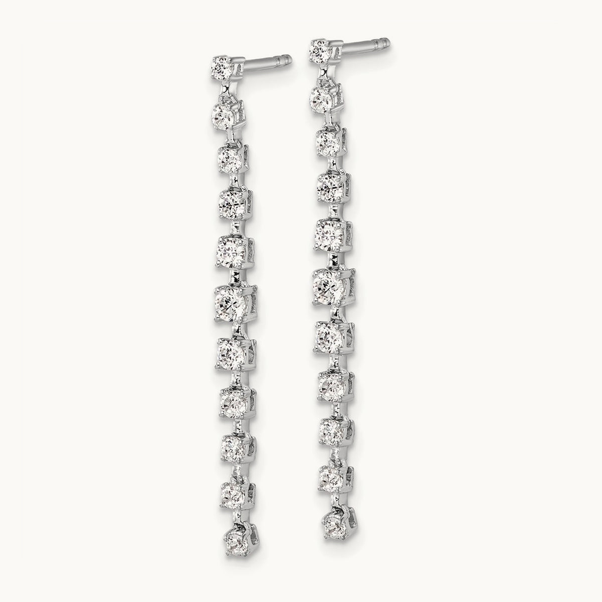 Dangle Post Earrings, 0.75 ct tw Lab-Grown Diamond