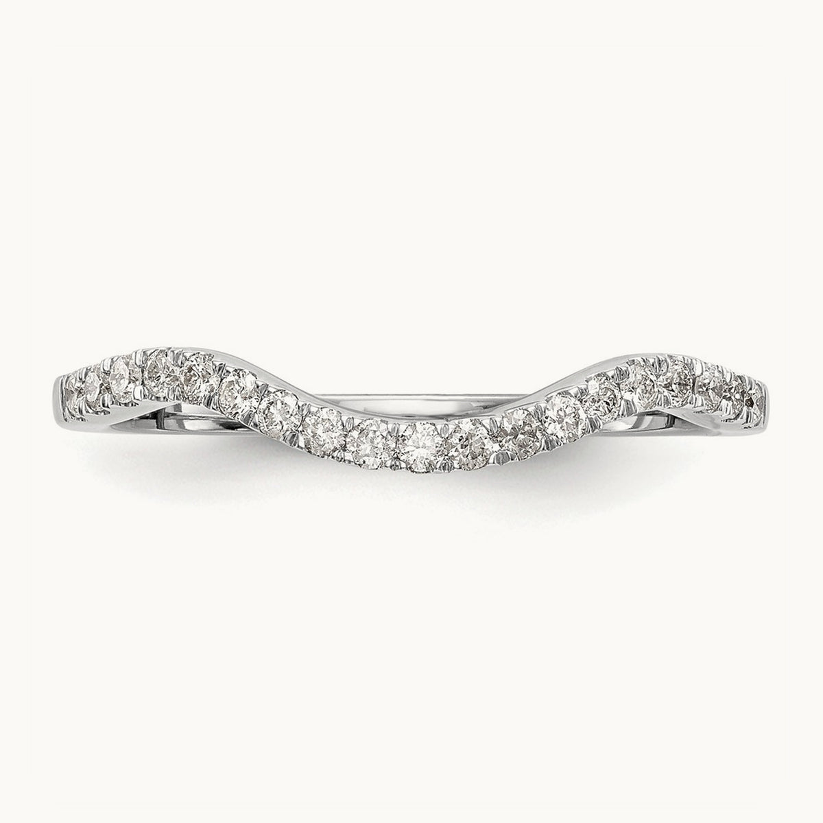 Diamond Wedding Band, 14K White Gold