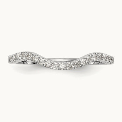 Diamond Wedding Band, 14K White Gold