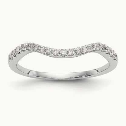 Diamond Wedding Band, 14K White Gold