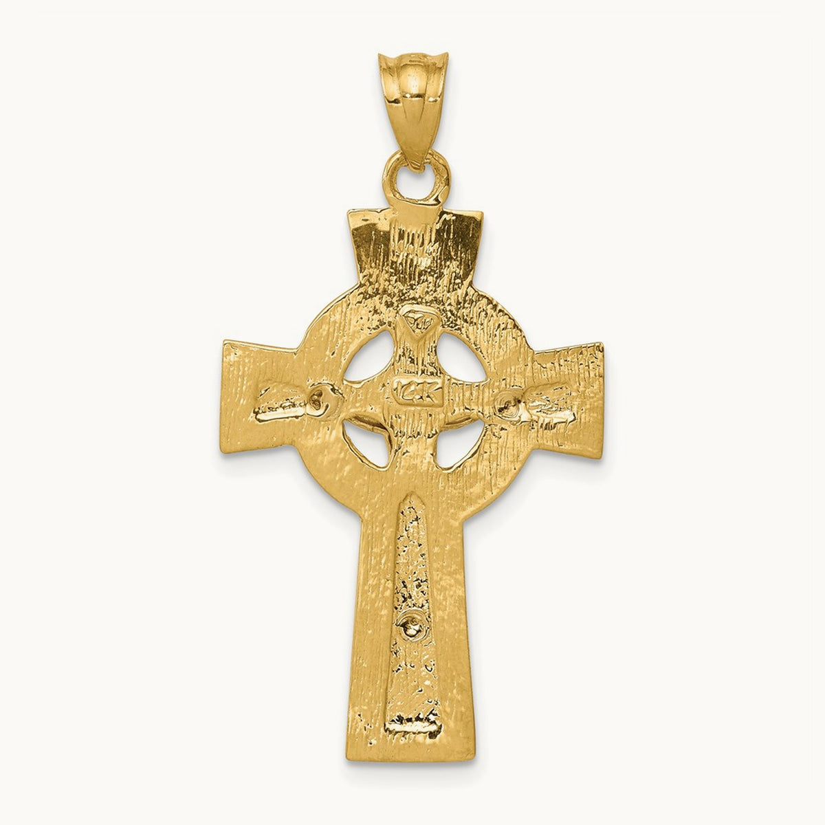 INRI Celtic Crucifix Pendant, 14K Two-tone