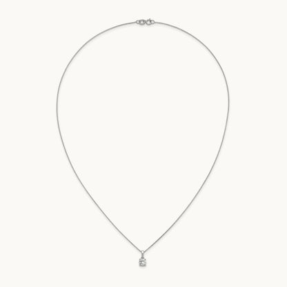 Solitaire Pendant Necklace, 0.50 ct tw Lab-Grown Diamond
