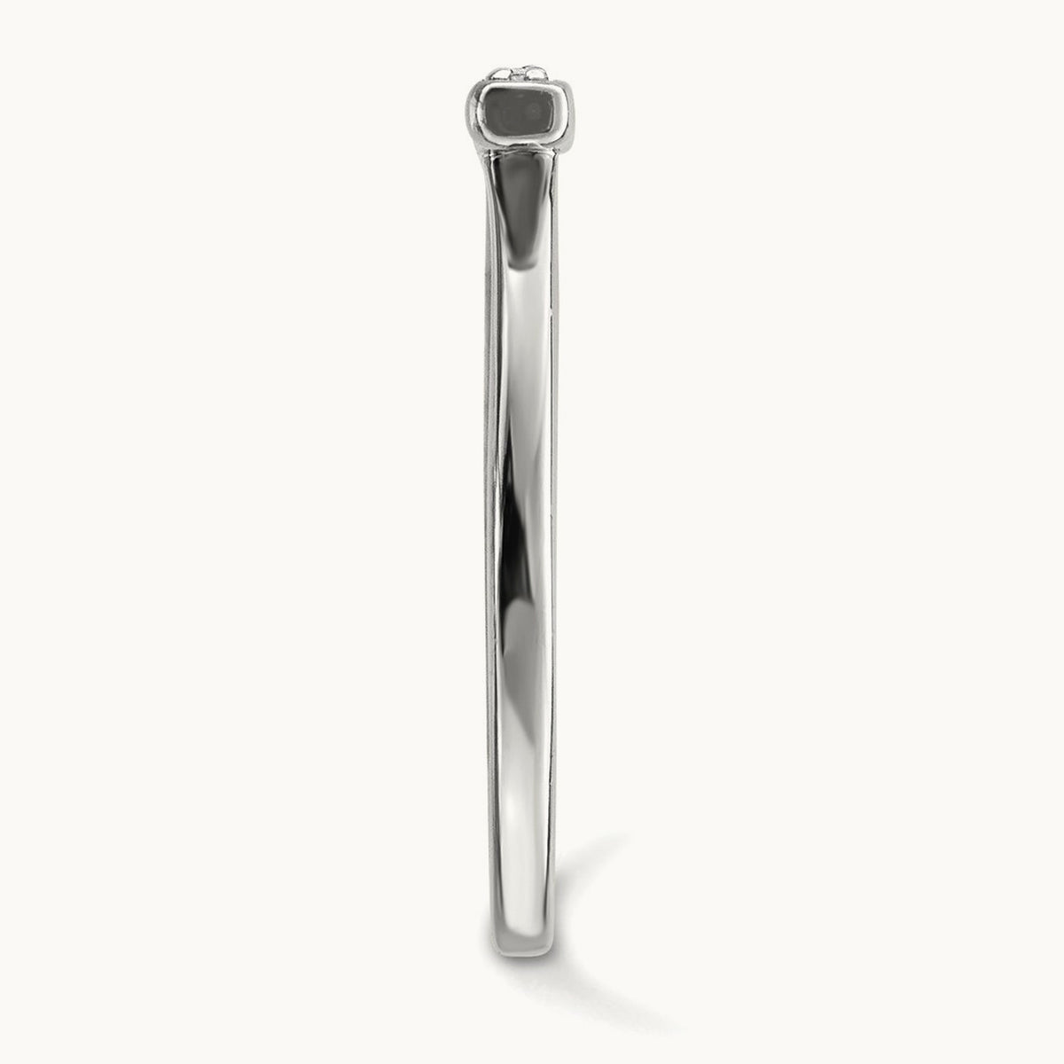 Diamond Bar Ring — 14K White Gold