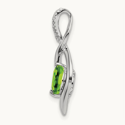 Peridot and Diamond Pendant — photo set