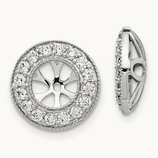 Earring Jacket, 0.50-1.00 ct tw Lab-Grown Diamond