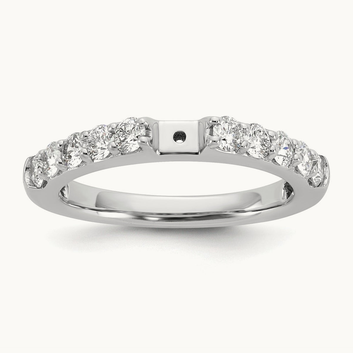 Peg Set Semi-Mount Engagement Ring — 2/3 ct, 7