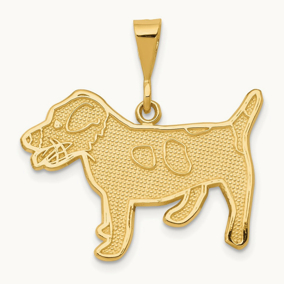 Jack Russell Terrier Dog Pendant, 14K