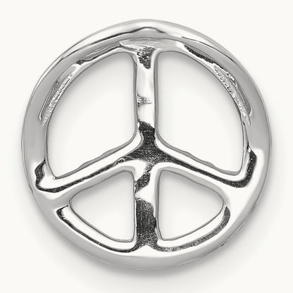 Peace Sign Chain Slide, 0.15 ct tw Lab-Grown Diamond