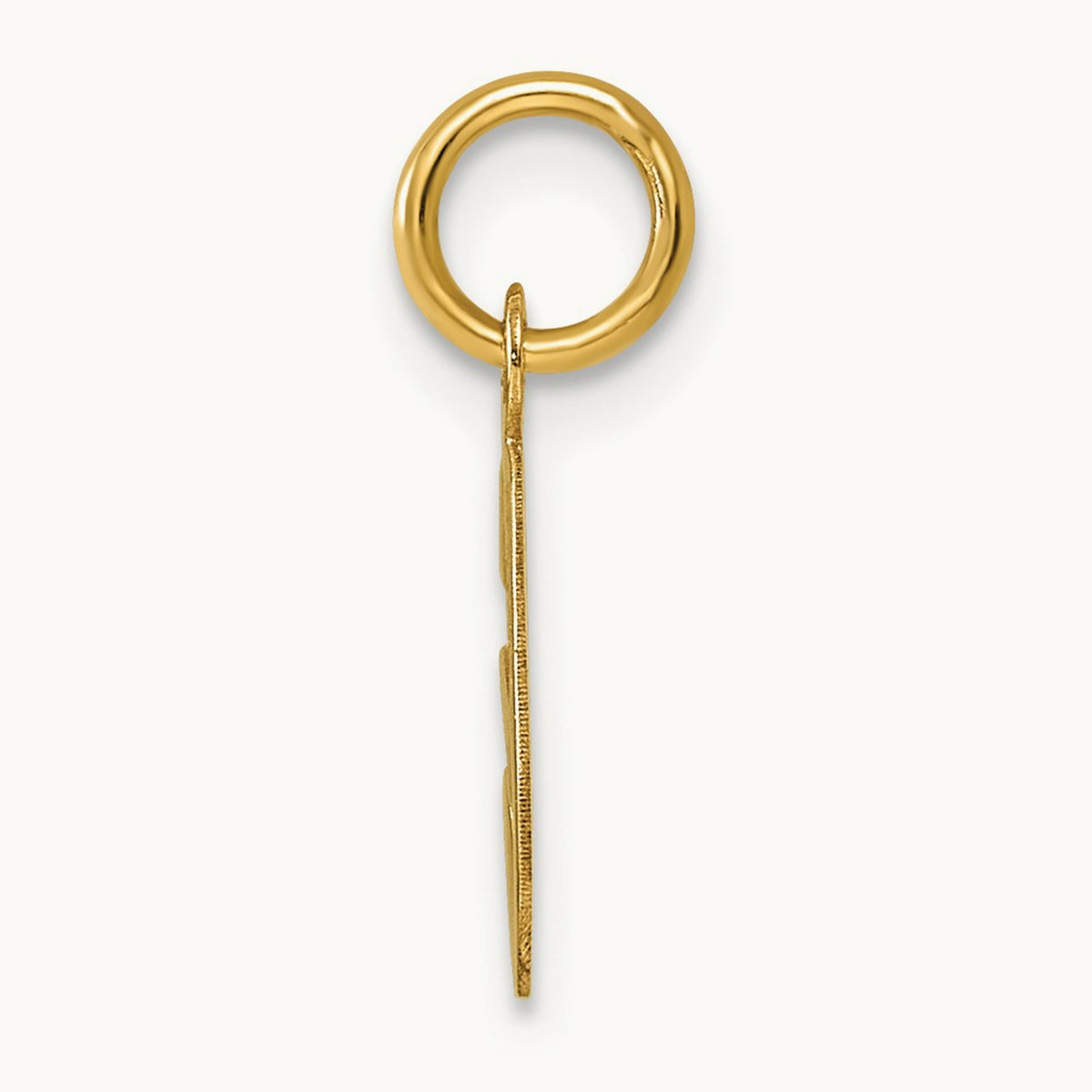Small Script Letter G Initial Charm, 14K