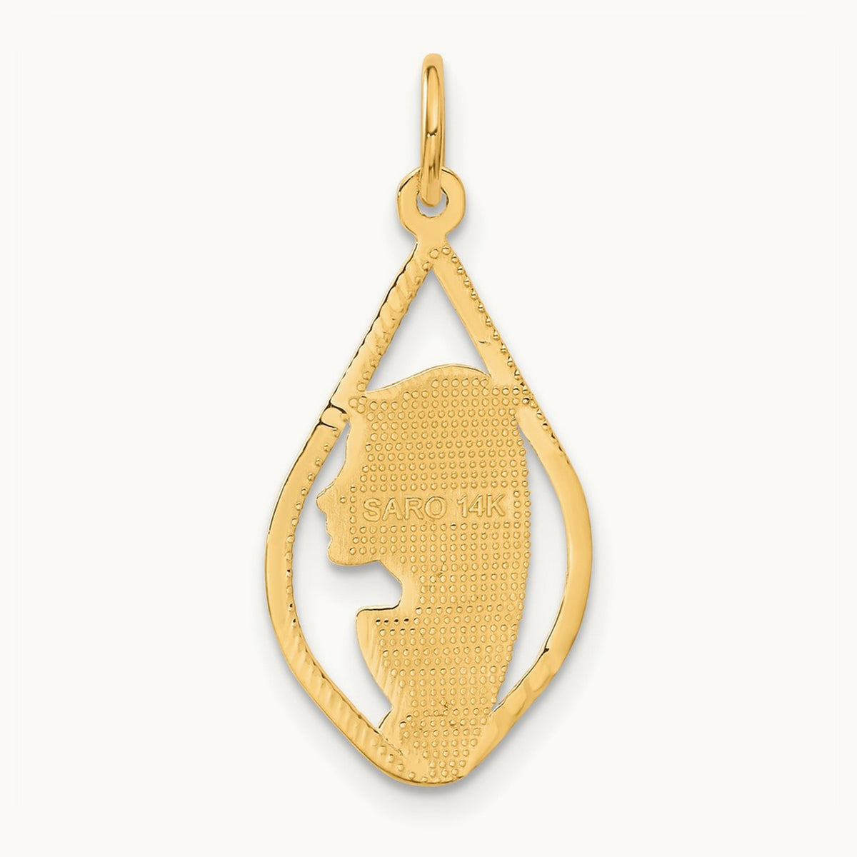 Blessed Mary Charm, 14K